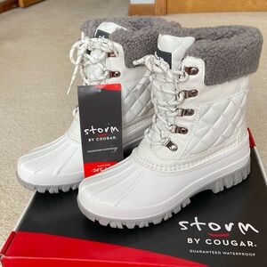 Storm By Cougar Carlisle White Waterproof Winter Boots
